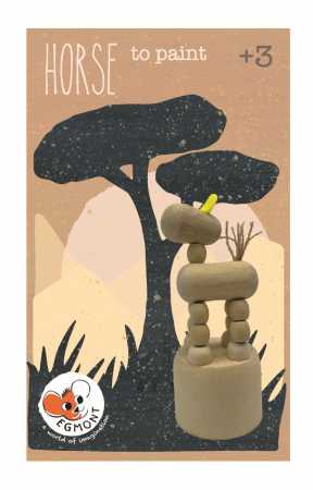 Wackelpferd aus Holz zum Bemalen